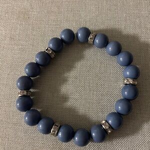 Elegant Blue Beaded Bracelet